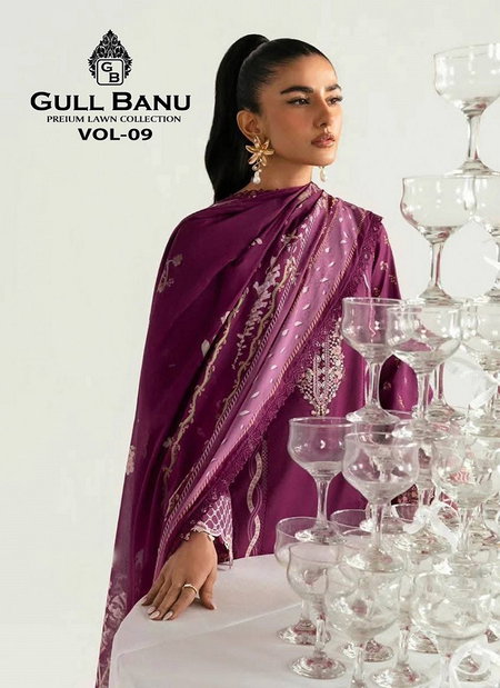 Gull Banu Vol 9 By Gull A Ahmed Online Karachi Cotton Dress Material Wholesale