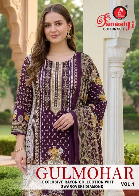 Gulmohar Vol 1 By Ganeshji Rayon Readymade Pakistani Suits Suppliers In India

