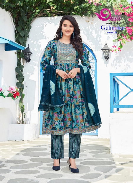 Gulmohar Vol 2 By Devi Cotton Nyra Cut Kurti With Bottom Dupatta Wholesale Shop In Surat
 Catalog