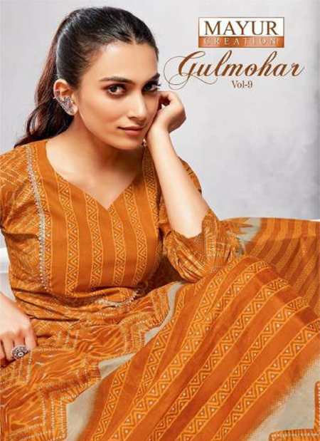 Gulmohar Vol 9 By Mayur Cotton Printed Surat Dress Material Wholesale Market