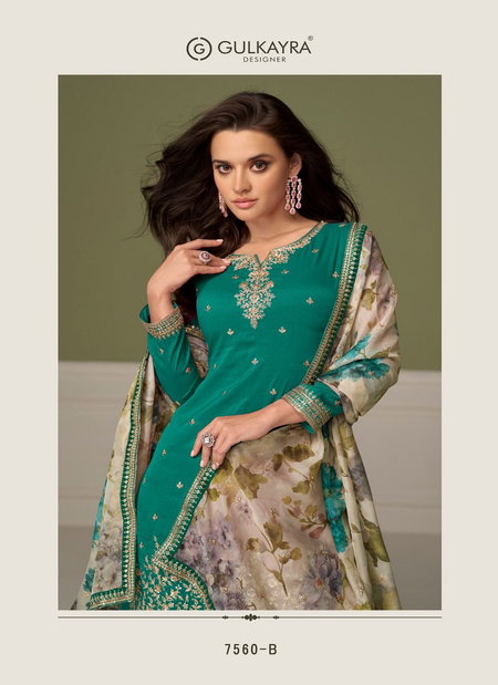Gulnaaz By Gulkayra Simar Silk Embroidery Wholesale Readymade Suits In India
