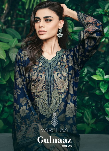 Gulnaaz Vol 3 By Varsha Muslin Designer Salwar Suits Wholesalers In Delhi