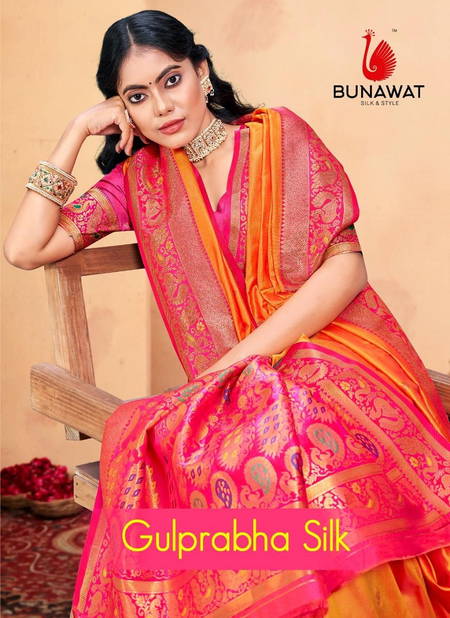 Gulprabha Silk By Bunawat Silk Wedding Wear Surat Saree Wholesale Market Catalog