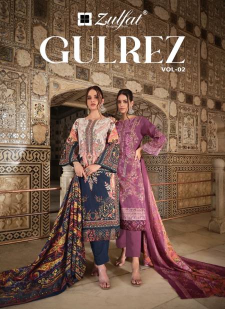 Gulrez Vol 2 By Zulfat Printed Cotton Dress Material Exporters In India Catalog