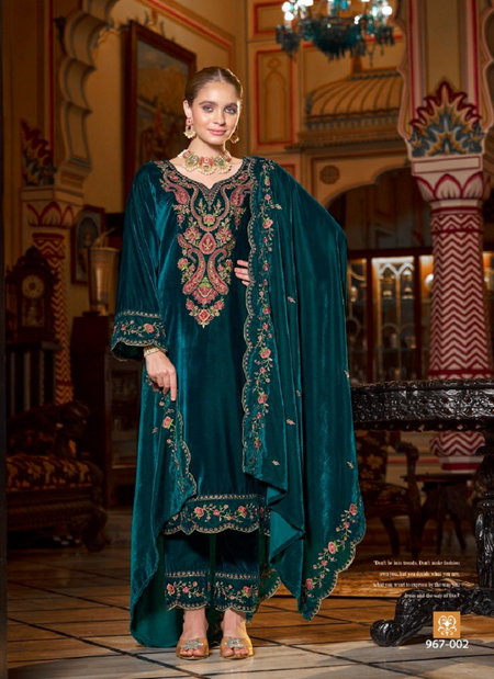 Gulzaar 967 Series By Belliza Winter Wear Velvet Dress Material Wholesale Shop In Surat
