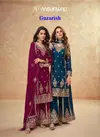 Guzarish By Aashirwad Designer Chinnon Silk Readymade Suits Orders In India