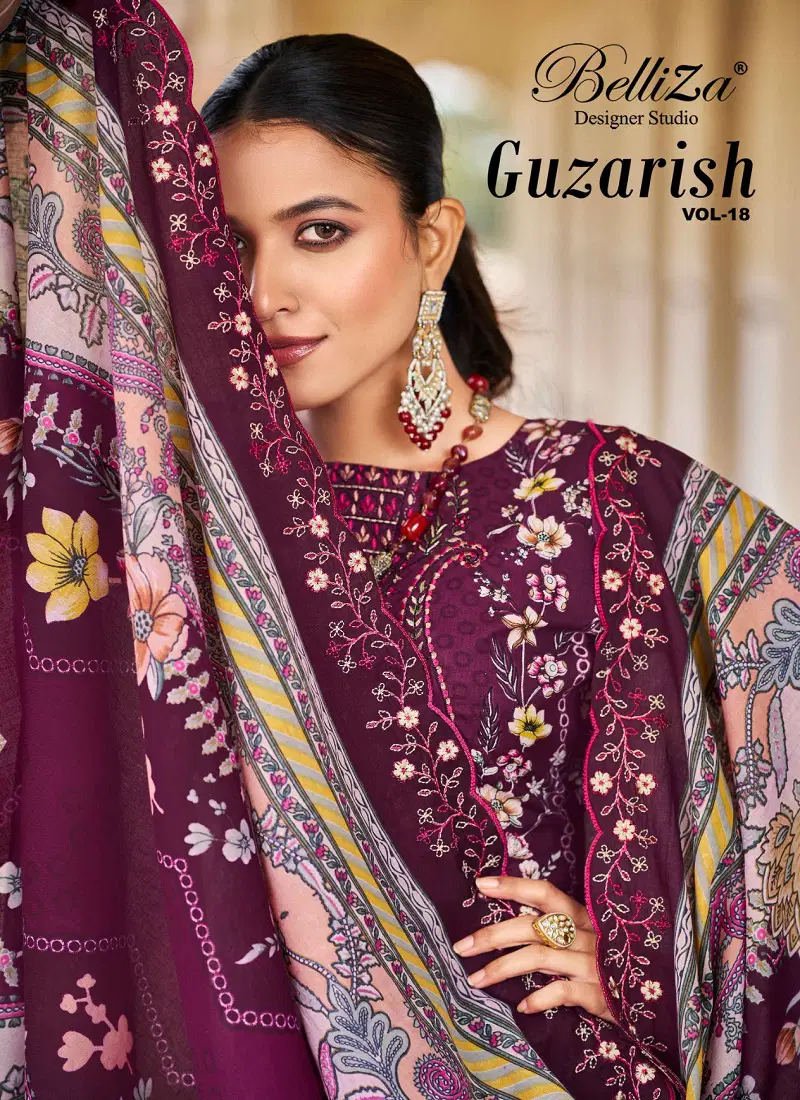 Guzarish Vol 18 By Belliza Cotton Printed Dress Material Orders In India Catalog