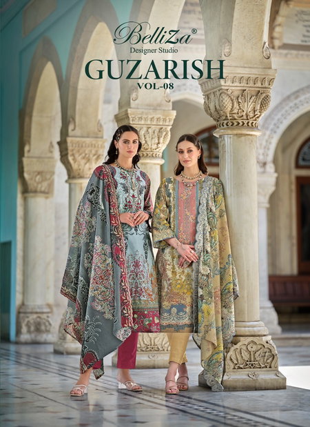 Guzarish Vol 8 By Belliza Pure Cotton Digital Printed Dress Material Wholesalers In Delhi 