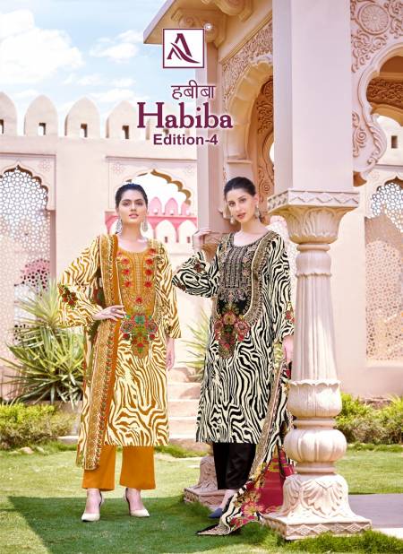 Habiba 4 By Alok Suit Jam Pure Cotton Pakistani Dress Material Wholesale Shop In Surat Catalog