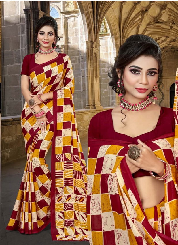 Halla Bol 102 Rennial Casual Daily Wear Renial Printed Saree Collection
