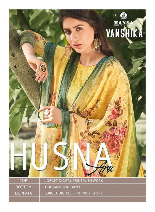 HANSA VANSHIKA Latest fancy Festive Wear Georgette Digital Print With Work Heavy Salwar Suit Collection