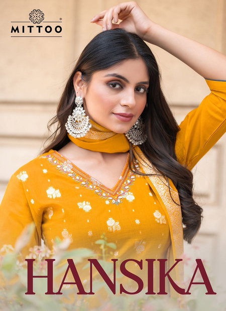 Hansika By Mittoo Cotton Jacquard Kurti With Bottom Dupatta Orders In Delhi