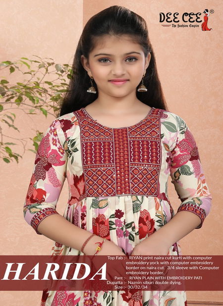 Harida By Deecee Rayon Printed Kurtis With Bottom Dupatta Wholesale Online Catalog