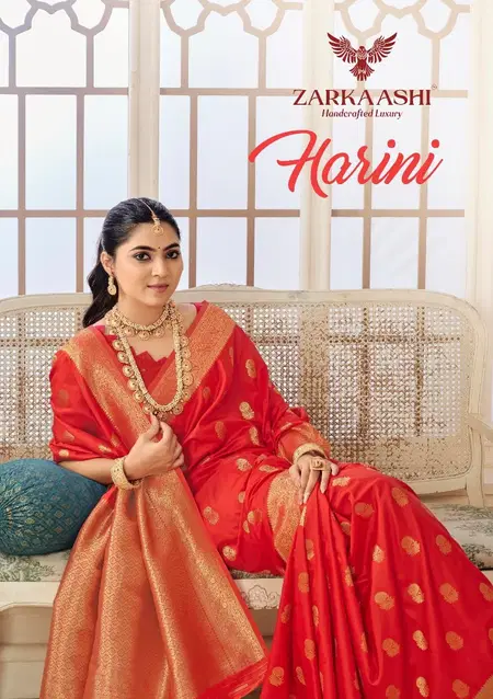 Harini By Zarkaashi Banarasi Katan Silk Wholesale Bridal Saree In India