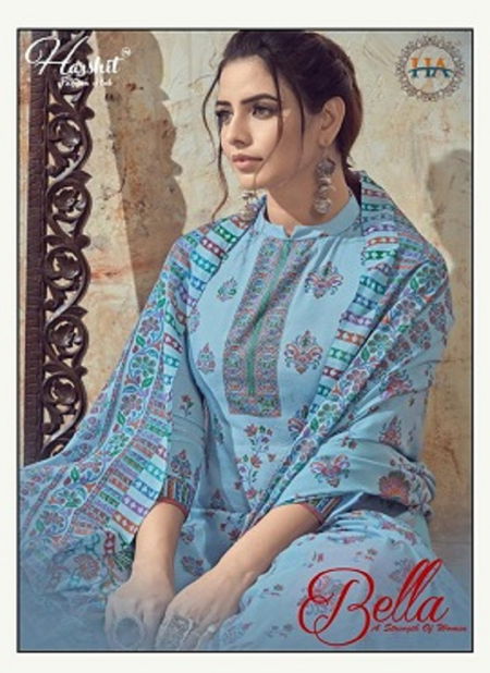 Harshit Bella Latest Fancy Designer Casual Wear Cotton Digital Printed Designer Dress Material Collection
 Catalog