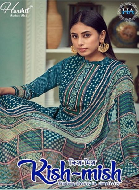 Harshit Kish Mish Latest Festive Wear Digital Style Pure Zam Cotton Digital Style Print with Swarovski Diamond Work  Dress Material Collection
 Catalog