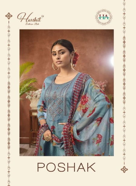 Harshit Poshak Latest Fancy Designer Casual Wear Regular Pure Jam Designers Dress Material Collection
 Catalog