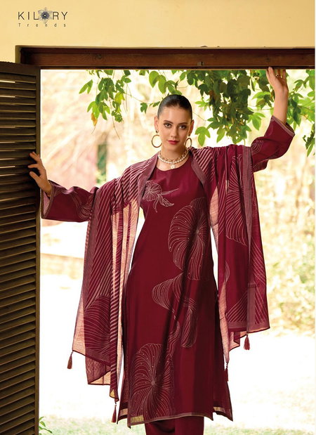 Haya By Kilroy Viscose Muslin Digital Printed Dress Material Wholesale Shop In Surat
