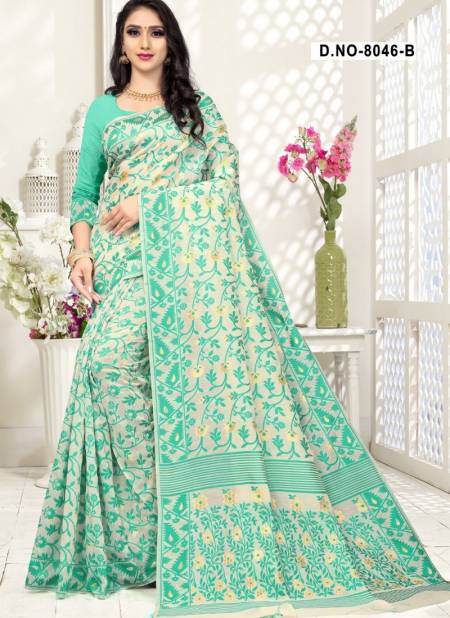 Haytee Arabic 8046 Launching New Printed Cotton Sarees For Resular Wear  
