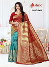 Haytee Taal 8458 New Exclusive Casual Wear Festival Wear Cotton Silk Saree Collection