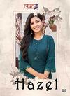 Hazel By Rung Viscose Rayon Embroidery Kurtis Catalog