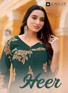 Heer By Kadlee Rayon Printed Designer Kurti With Bottom Wholesale In India