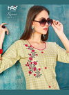 Heer Rimmy Vol-4 Latest Designer Casual Wear Chex Design Kurti Collection 