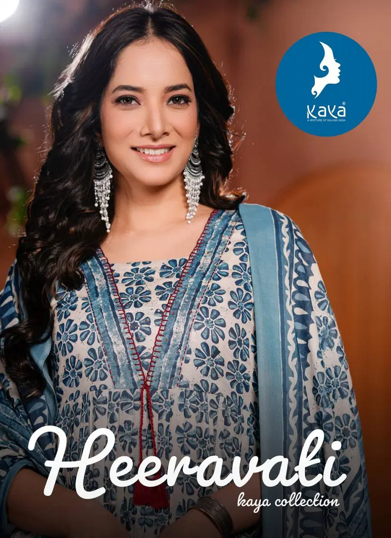 Heeravati By Kaya Cotton Printed Kurti With Bottom Dupatta Orders In India