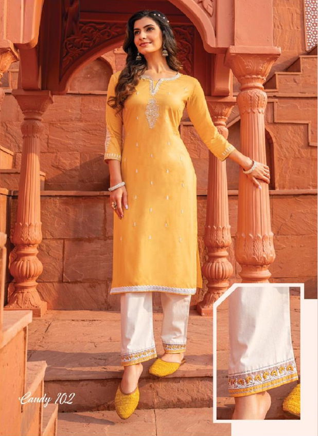 Heritage Candy Ethnic Wear Fancy Designer Kurti With Pant Collection