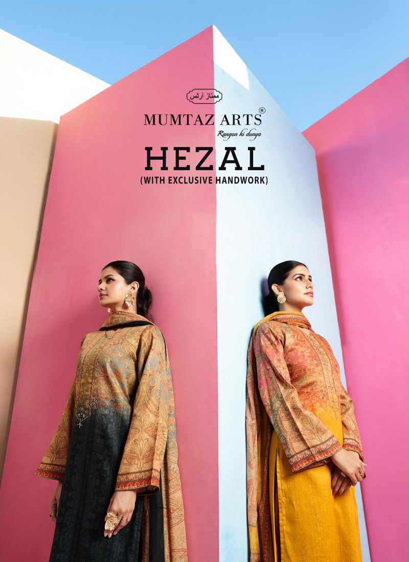 Hezal By Mumtaz Jam Satin Digital Printed Dress Material Orders In India Catalog