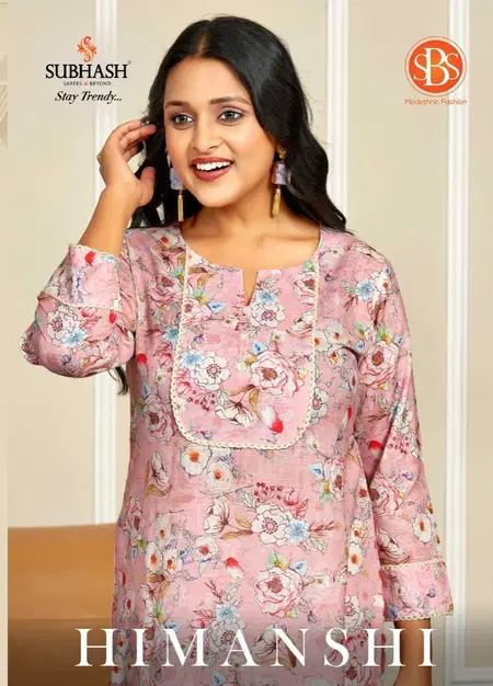 Himanshi By Sbs Cotton Digital Printed Ladies Kurti Wholesale Market In Surat