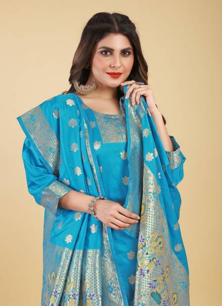 Panny Brown Paithani Soft Silk Salwar Suit – Sareewave