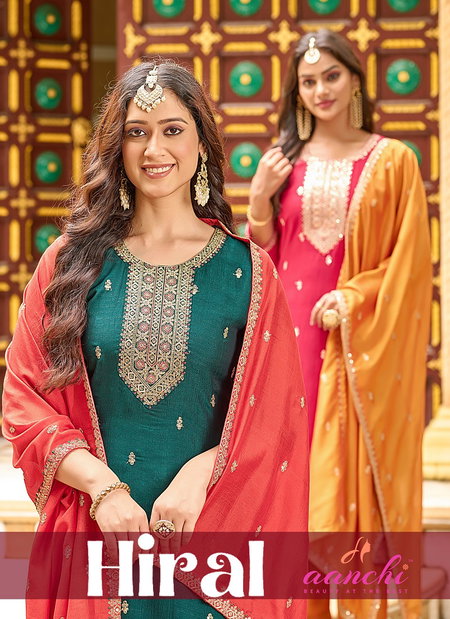 Hiral By Aanchi Vichitra Silk Wholesale Kurti With Bottom Dupatta In India
