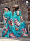 Hirva Digi Duniya Georgette Printed Casual Wear Designer Saree Collection
