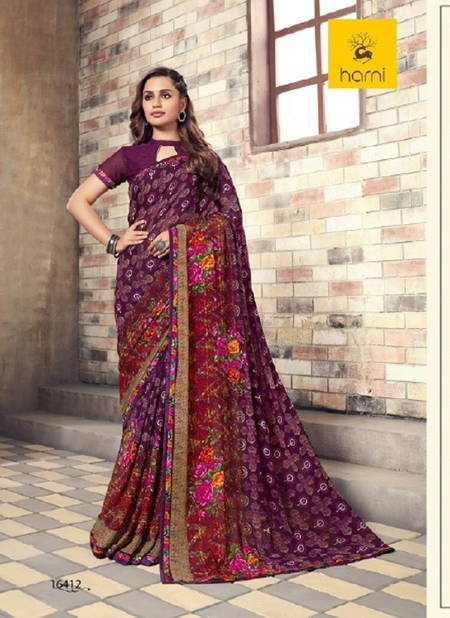 Hirva Meera Fancy Latest Designer Regular Casual Wear Printed Georgette Sarees Collection
 Catalog