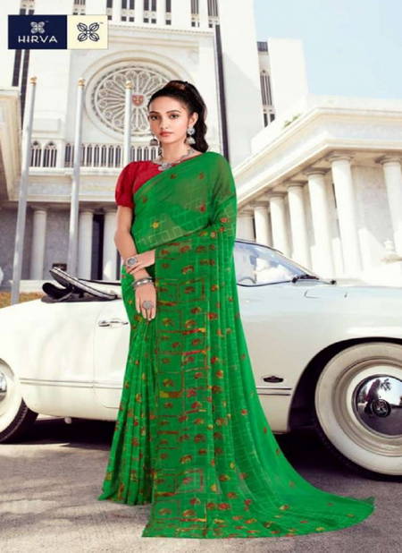 Hirva Saheli 7 Georgette Printed Ethnic Wear Designer Sarees Collection
 Catalog