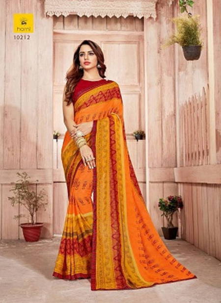 Hirva Symbol Latest Fancy Regular Wear Printed Georgette Sarees Collection  Catalog