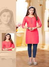 Hirwa Blue Star 5 Ethnic Regular Wear Rayon Designer Kurti Collection