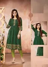 Hirwa Cadbury Fancy Ethnic Wear Rayon Printed  Anarkali Kurti Collection
