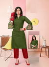 Hirwa Crayons Latest Designer Ethnic Wear Rayon Designer Kurti Collection