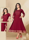 Hirwa Flairy Tales New Latest Designer Rayon Fancy Wear Kurti Collection