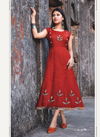 Hirwa Kesariya 3 Latest Designer Stylish heavy Rayon Embroidery Work Kurti Collection 