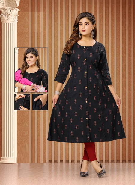 Hirwa Mai Cotton Printed Regular Wear Designer Kurti Collection Catalog