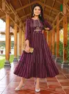 Hirwa Stella  Festive Wear Wholesale Long Anarkali Kurti Collection