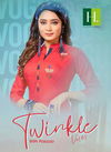 Hirwa Twinkle 3 Latest Fancy Designer Rayon Gold Print Kurti With Bottom Collection
