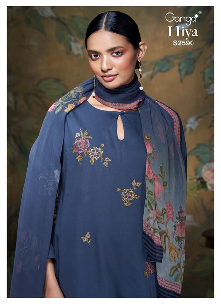 Hiya 2590 By Ganga Premium Cotton Silk Dress Material Wholesale Price In Surat
