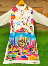 Holi Special 1 Silk Digital Printed Holli Special Kurti Collection