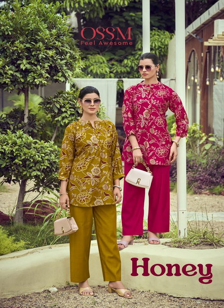 Honey By Ossm Vetican Discharge Printed Co Ord Set Wholesalers In Delhi