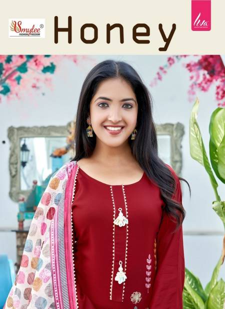 Honey By Rung smylee Designer Kurti With Bottom Dupatta Wholesale Clothing Suppliers In India Catalog