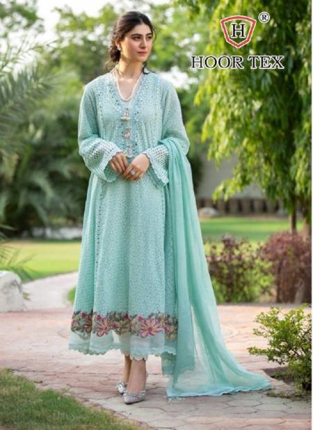HOOR TEX LAWN VOL-1 Latest Fancy Designer Festive Wear Heavy Lawn Cotton Pakistani Salwar Suit Collection  Catalog